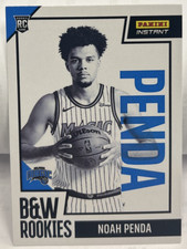 Noah Penda 2025-26 Panini Instant NBA Black &amp; White RC #BWR-9 - Magic - SP /256