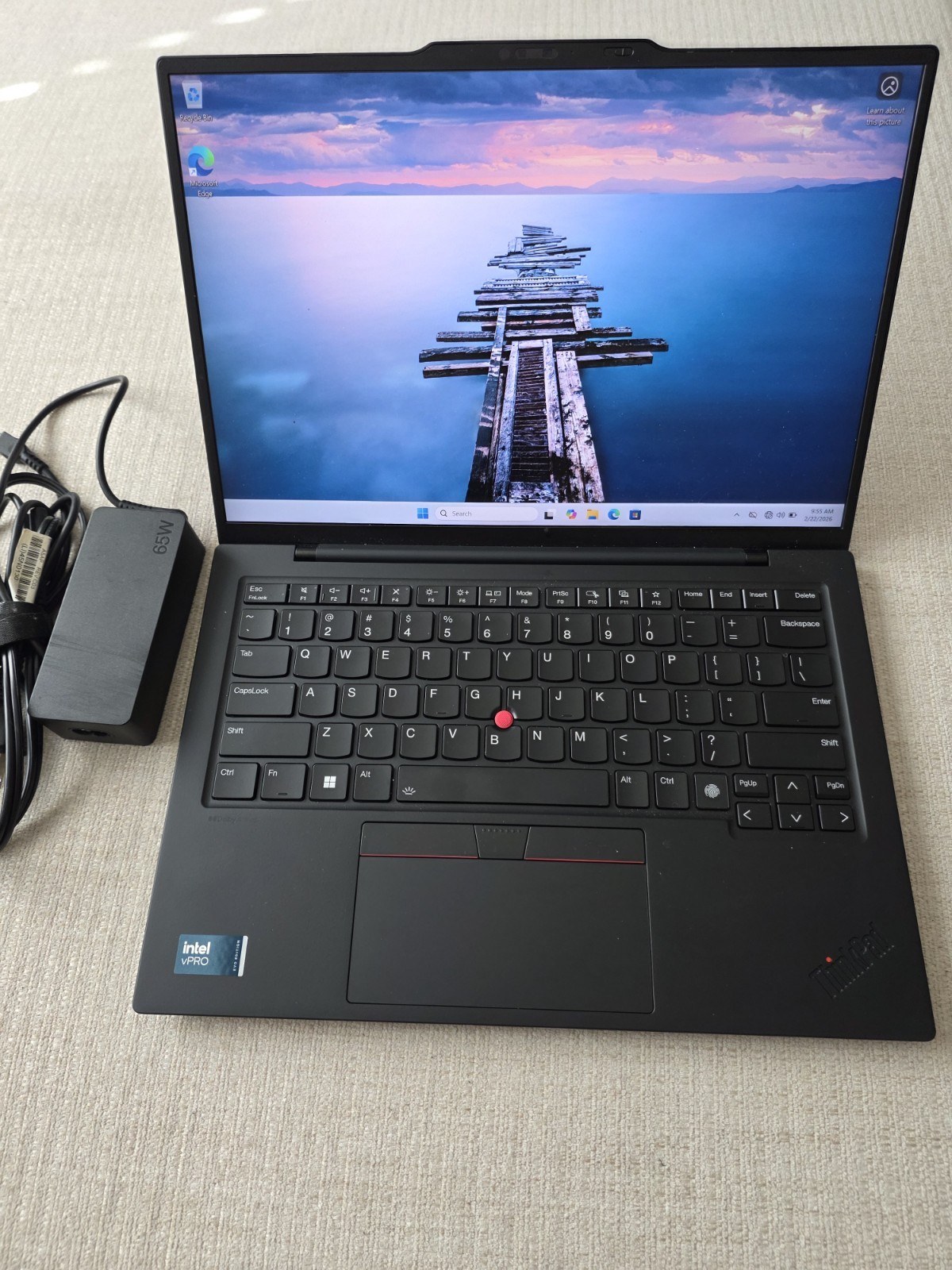 Lenovo ThinkPad X1 Carbon Gen 12, 14-Inch Laptop, with Intel Core Ultra 7 165H, 1 TB SSD (Solid State Drive), Windows 11 Home