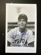 Harry Taylor Boston Red Sox Autographed Photo Brace Photo