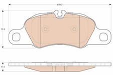 Plaquette de frein Porsche BOXSTER