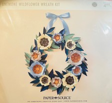 Paper Source Anemone Wildflower 15" Paper Wreath Kit