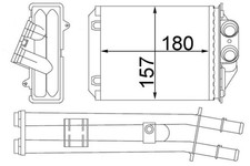 MAHLE Wärmetauscher Innenraumheizung AH 213 000S für FORD KA RU8 TDCi FIAT PANDA