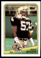 1988 Topps Rickey Jackson New Orleans Saints #64