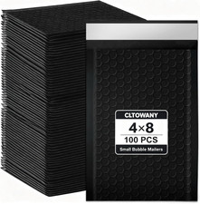 4 8 Small Bubble Mailers 100 Pack Waterproof Padded Envelopes Self Seal Adhesive