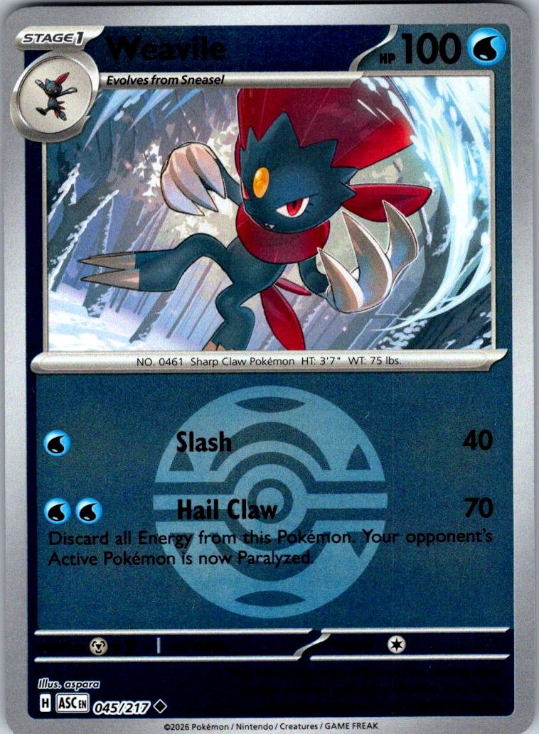 ME: Ascended Heroes #045/217 Weavile