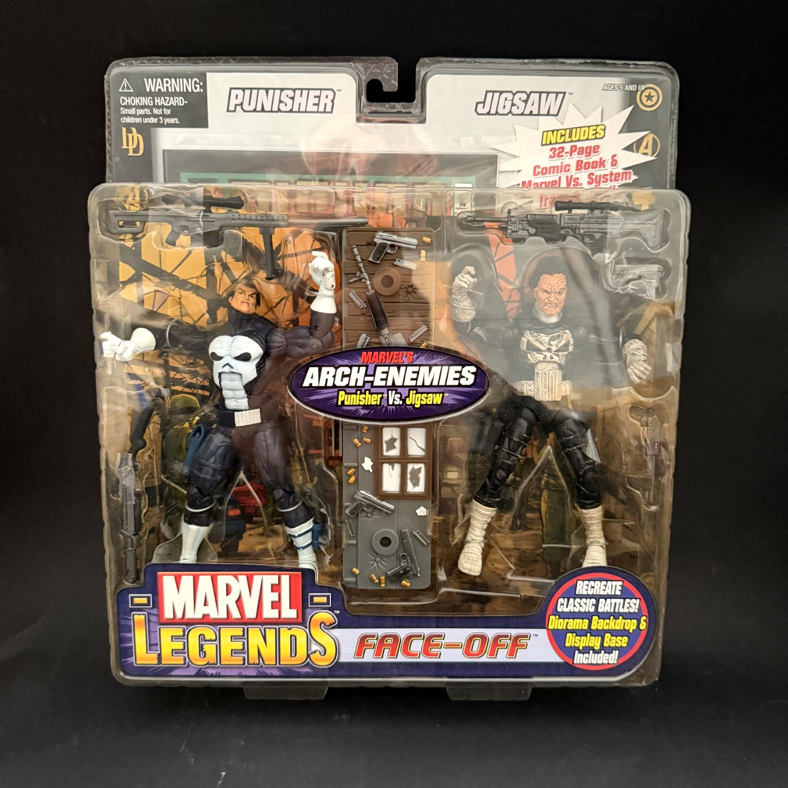 Punisher vs Jigsaw Marvel Legends Face Off series Toy Biz