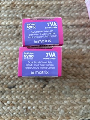 MATRIX SoColor Sync Pre-Bonded Alkaline Toner 2 Oz - 2 Pack - Shade 7VA