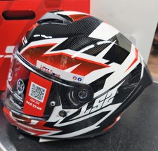 CASCO INTEGRALE LS2 FF820 RAPID 3 XTREM WHITE BLACK RED LUCIDO