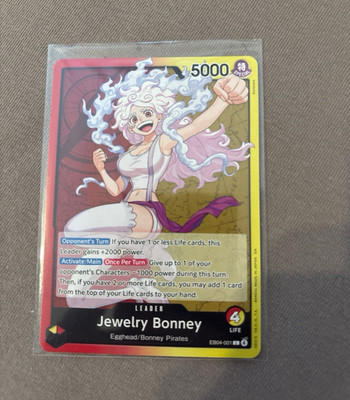 Bandai One Piece Card Game - Jewelry Bonney Leader EB04-001 L Special EN