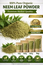 Organic Neem Leaf Powder 100 Pure Natural Premium Quality Free Shipping