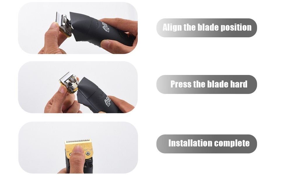 Dog Grooming Clipper Blades Pet Clipper Blade Replacement #10 Blade Detachable