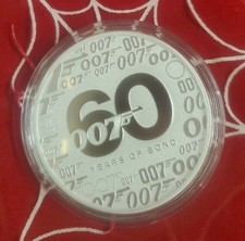 2022 60 YEARS OF James Bond 007 ❤️.9999  1oz SILVER BULLION COIN $1 Silver?? 95.00 per troy oz