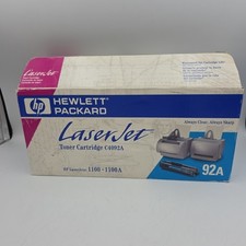 Genuine HP LaserJet Toner Print Cartridge C4092A, 1100, 1100A Open Box