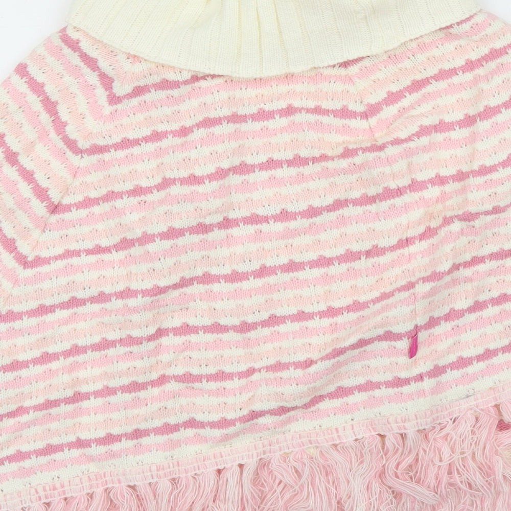Girls UK Size M Pineapple Pink Pullover Jumper image 3