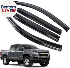Rain Guards for Chevrolet Chevy Colorado/Gmc Canyon Crew Cab 2015-2022, Tape-O