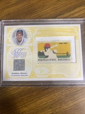 2005 Leaf Century Collection Stamp GU Warren Spahn. HOF. S-63. 60/69. Milwaukee.