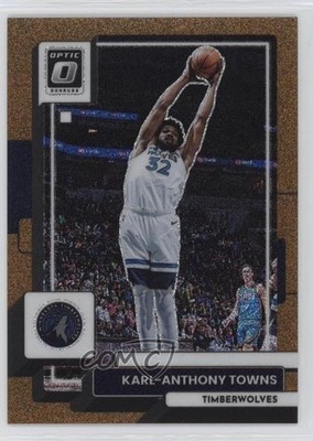 2022 Panini Donruss Optic Copper Glitter Prizm 74/99 Karl-Anthony Towns #50 02v3