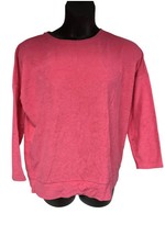 Belle Beach by Kim Gravel Poolside Terry Sweatshirt Island Pink