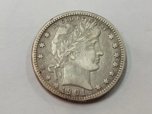 1901-O Barber Quarter Silver ---- Nice Details Coin