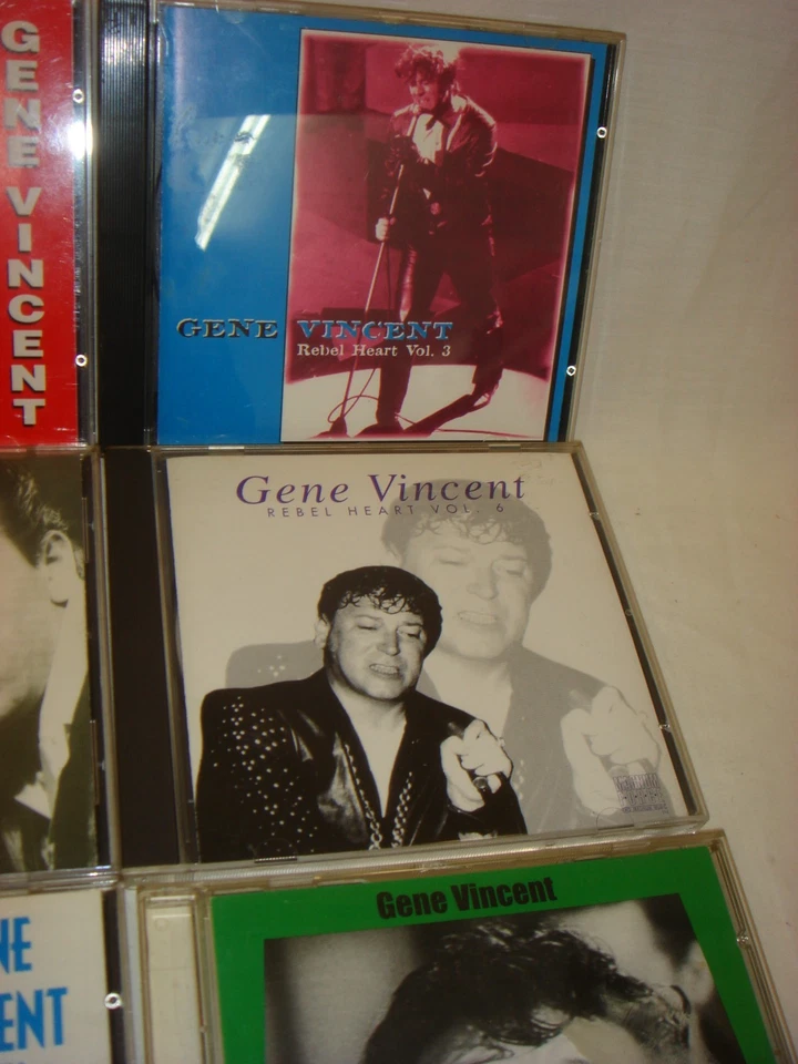 GENE VINCENT rare full set of all 10 "Rebel Heart" CDs plus a cloth badge! v.g.c - Image 3 of 4