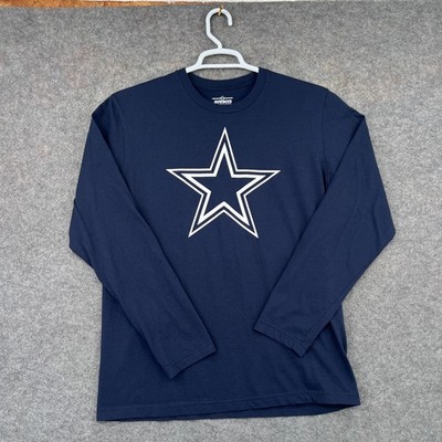 Dallas Cowboys Shirt Mens Large Blue Long Sleeve NFL Football Old Navy Cotton