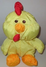 Fisher Price Puffalump Yellow CHICKEN Baby Lovey Stuffed Animal VTG 1997 1229