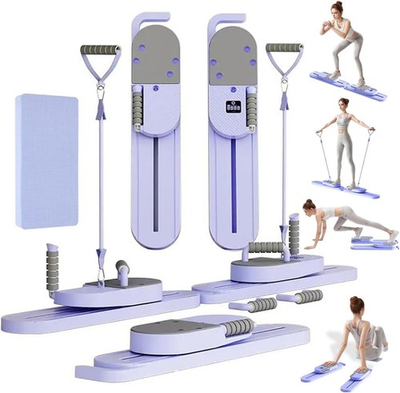 #ad 2 in 1 Portable Split Ab Board Pilates Core Trainer w LCD Display Home Workout $51.99