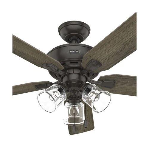 Hunter 52 inch Indoor Ceiling Fan with LED Lights and Pull Chain - Standard M... - Picture 11 of 12