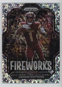 2022 Panini Prizm Fireworks No Huddle Prizm Jahan Dotson #F-23 Rookie RC