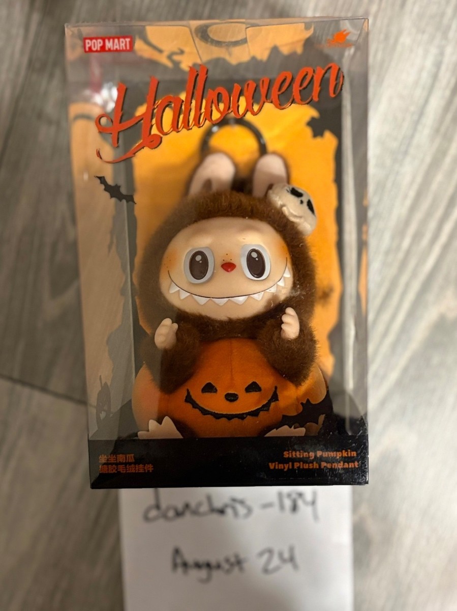 Pop Mart Labubu Sitting Pumpkin Halloween Party 2024 Vinyl