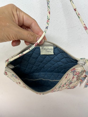 Vera Bradley vintage purse 90s y2k floral crossbody should cream pink green blue - Picture 11 of 16