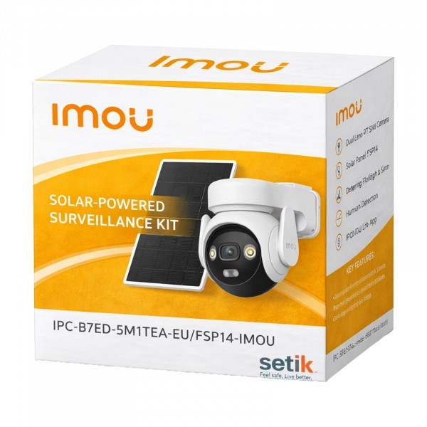 Kit IMOU AOV PT 5MP 4G: Sicurezza 24/7 con Pannello Solare e SIM - 2