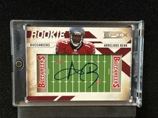 2010 Panini Epix Arrelious Benn Buccaneers Rookie On-Card Auto 251/270 #220. rookie card picture