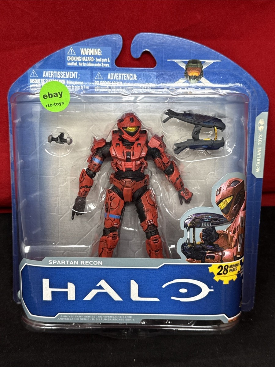 Mcfarlane Toys Halo 10th Anniversary Spartan Recon Figure Red New