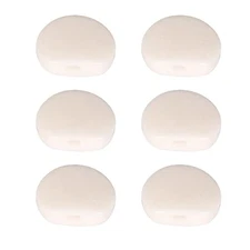 6Pcs White Classical Guitar Tuner Oval Tuning Key Buttons Plated Machine Heads 