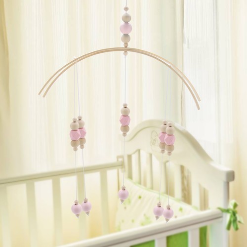 For Nordic Style Wooden Beads Wind Chimes For Kids Bed Hanging Decor - Picture 4 of 9