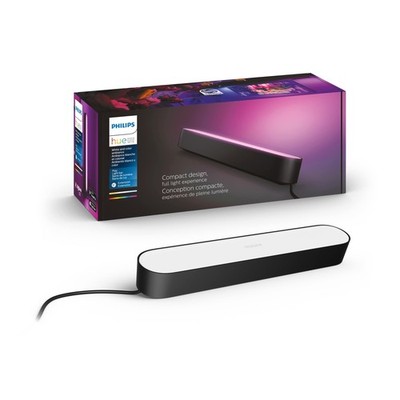 PHILIPS HUE PLAY LIGHT BAR, EXTENSION WHITE COLOR AMBIANCE LED - BLACK