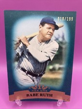 2011 Topps Tier One Babe Ruth #3 Blue Variation New York Yankees HOF /199 SP