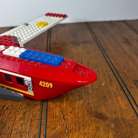 Lego City Fire Plane Rescue Set 4209 W/ Trees Incomplete Parts