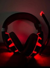 Onikuma K2 High Performance Professional Gaming Headset USB AUX Red / Black