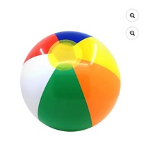 1ft Wide Rainbow Beach Inflatable Ball Kids Adult Summer Pool Toy New