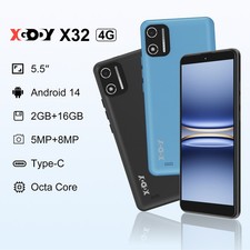 Unlocked New Android 14 Smartphone 16GB Mobile Phone Cheap Octa Core Dual SIM 4G