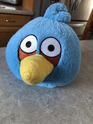 Angry Birds Blue Bird Jay Plush 8'' With No Sound EUC 2010