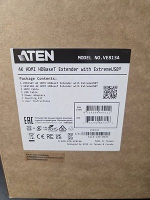 Aten VE813A HDMI HDBaseT Extender 4K 100m Extreme USB USB 2.0
