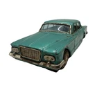 Vintage Bandai Tin Friction 1961 Blue Plymouth Valiant Japan - 8 1/4" Long