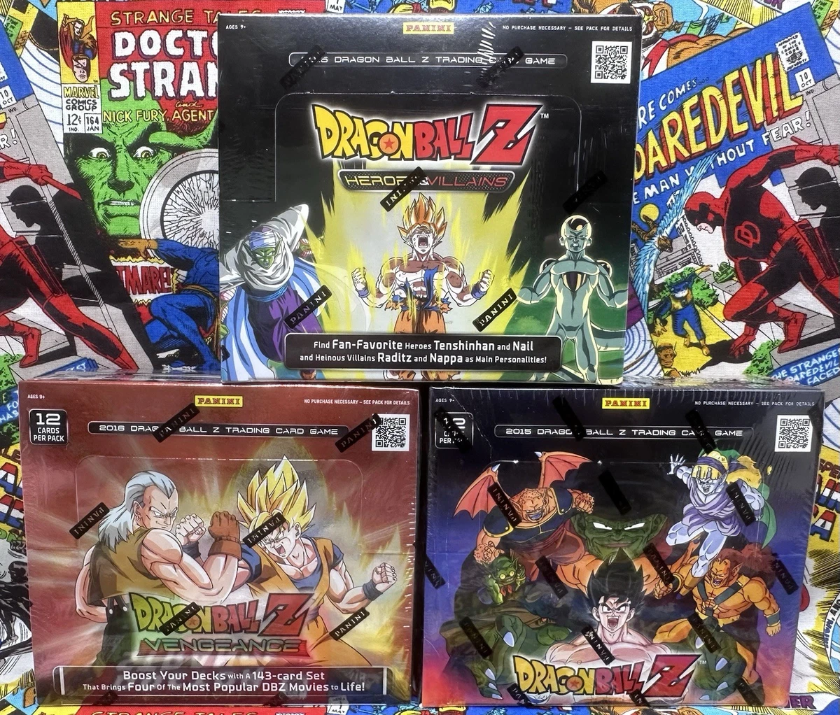 Dragon Ball Z TCG Panini Sealed Collectible Card Game Boxes for