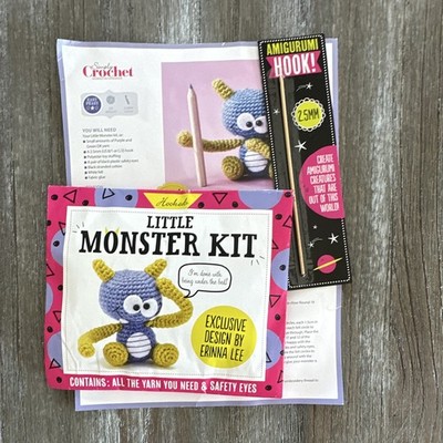 Sealed Little Monster Kit from Simply Crochet Issue 75 - No magazine