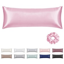 Satin Body Pillow Cover 1pc,Silky Body Pillow Pillowcase Similar to Silk Pill...