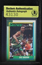 BAS 1992-93 Topps Archives Dee Brown #131 Authentic Auto 3c7
