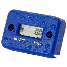 Gasmotor induktiver Stundenzähler Motorrad Schneemobil Motocross blau
